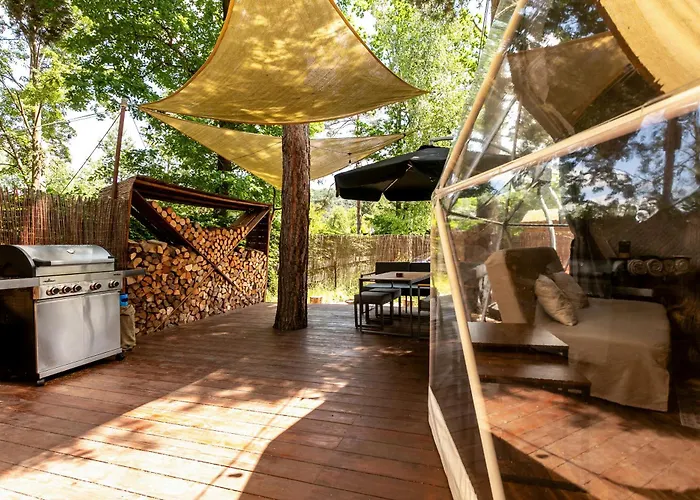 Tiché Místo Glamping Campo de lujo